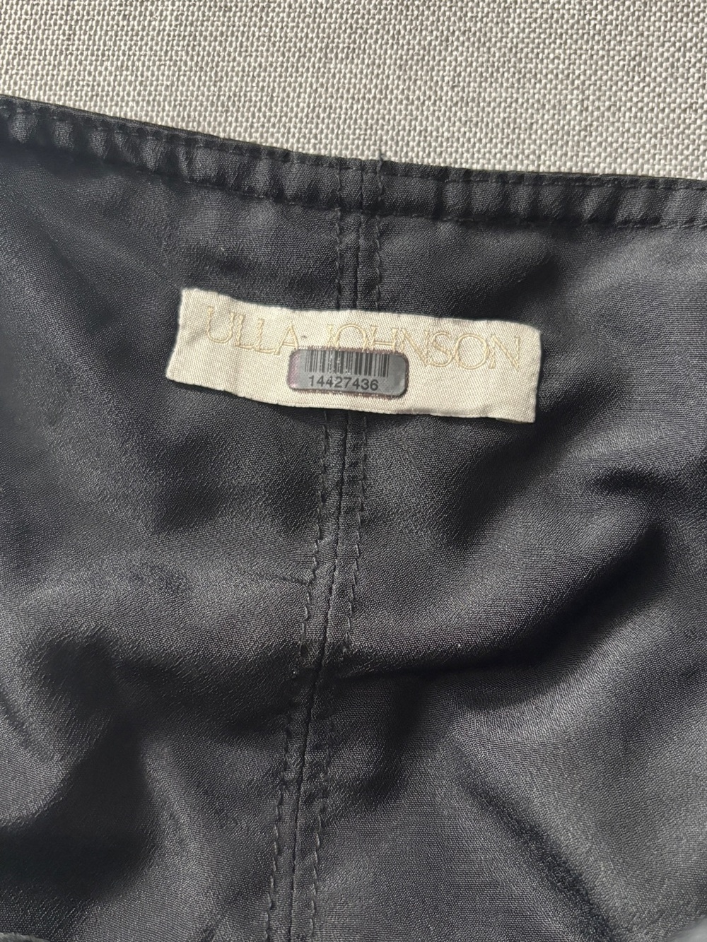 ULLA JOHNSON Batista Black Midi Dress 4 - Picture 8 of 9